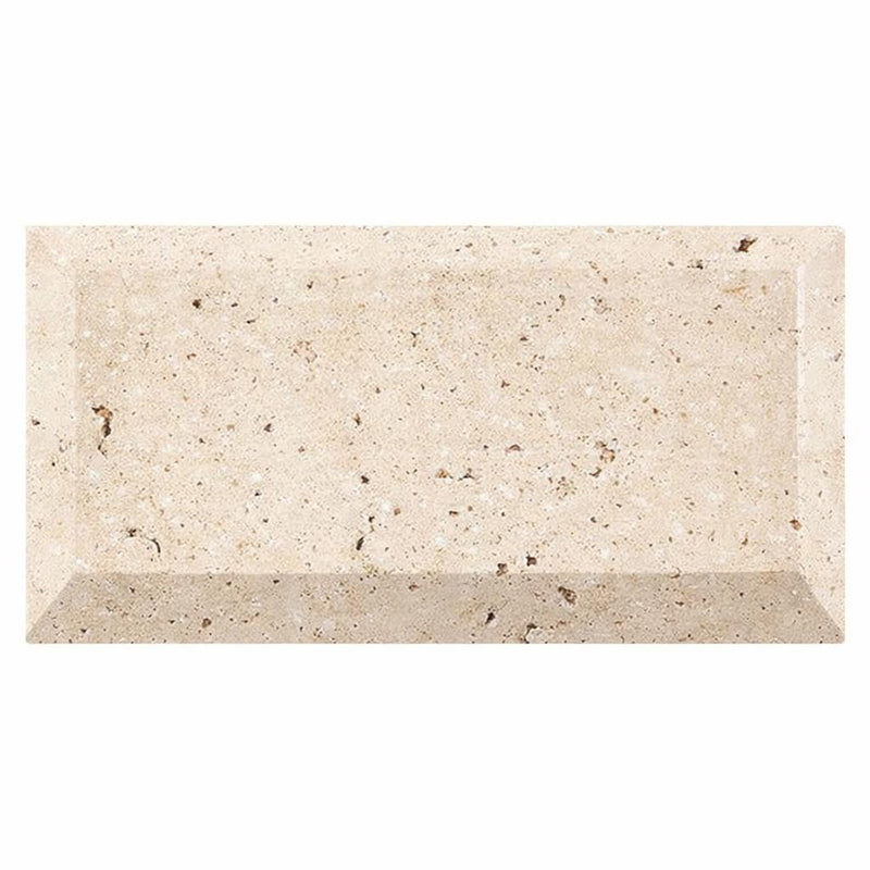 Ivory / Light Travertine 3x6 Cream Honed Tile