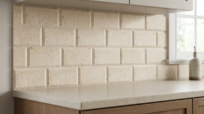 Ivory / Light Travertine 3x6 Cream Honed Tile