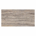 Silver (Pewter Blend) Travertine 12x24 Filled & Honed Travertine Tile