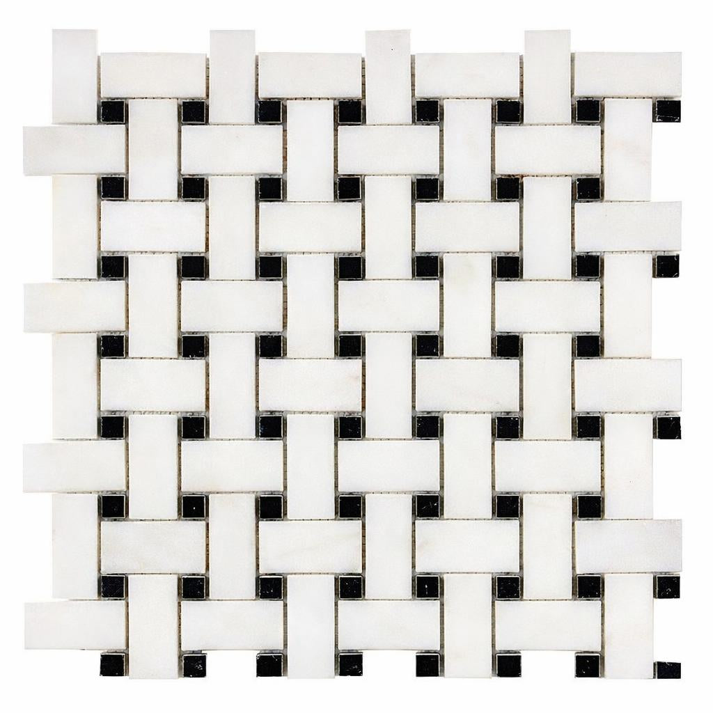 Black and White Marble Tile
