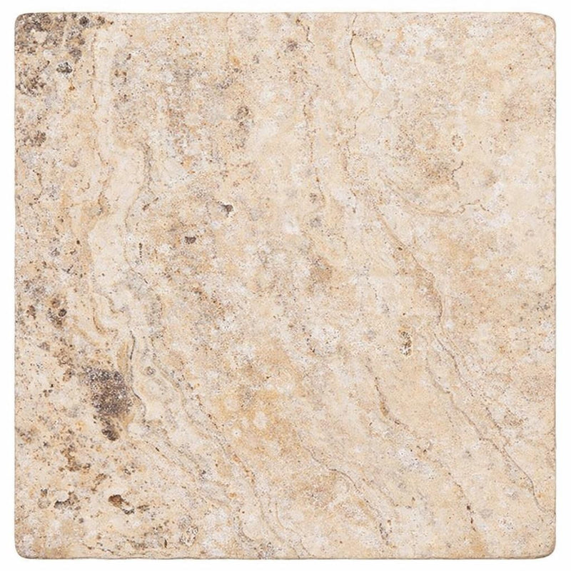 Philadelphia Travertine 6x6 Tumbled Travertine Tile