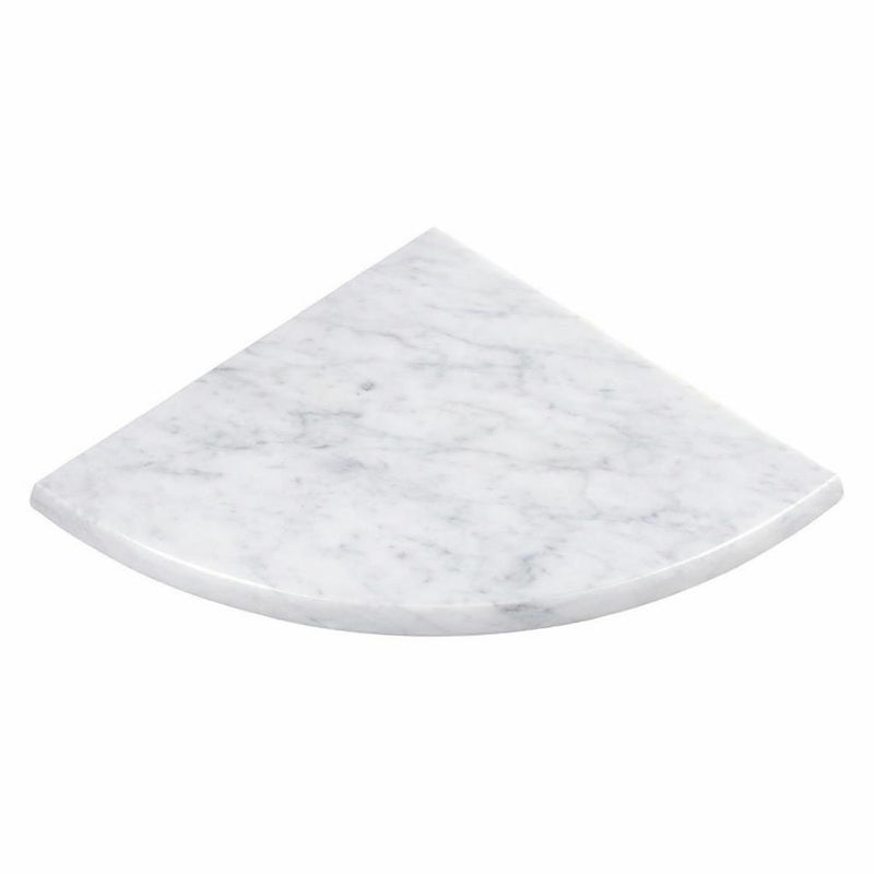 Bianco Carrara Marble Shower Corner Shelves - 9x9 Polished (Both Sides) Shelf Shower Corner Shelf