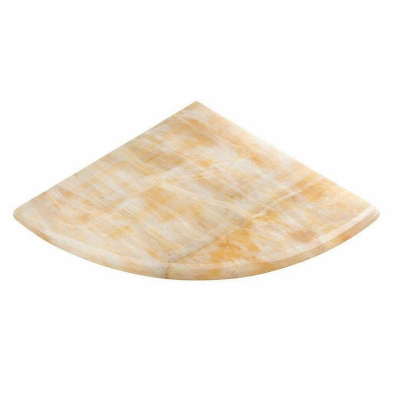 Honey Onyx Shower Corner Shelves - 9x9 Polished (Both Sides) Shelf Shower Corner Shelf