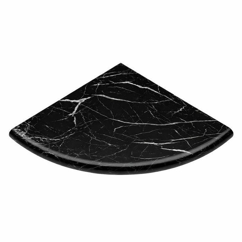 Negro Marquina Marble Shower Corner Shelves - 9x9 Polished (Both Sides) Shelf Shower Corner Shelf