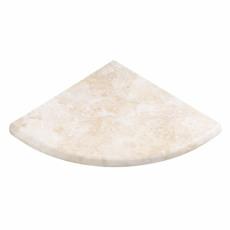 Ivory / Light Travertine 9x9 Cream Honed Shelf