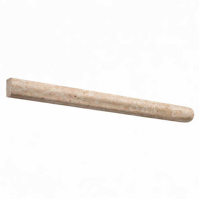 Walnut Travertine 3/4x12 Honed Travertine Tile Bullnose Liner