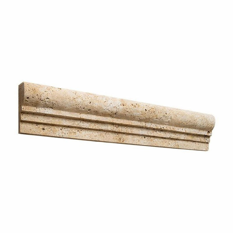 Philadelphia Travertine 2x12 Honed Travertine Tile OG-1 (Single-step Chair Rail Trim)