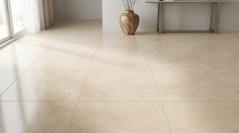 Crema Marfil (Spanish) Crema Marfil Marble 12x12 Cream Polished / Honed Tile