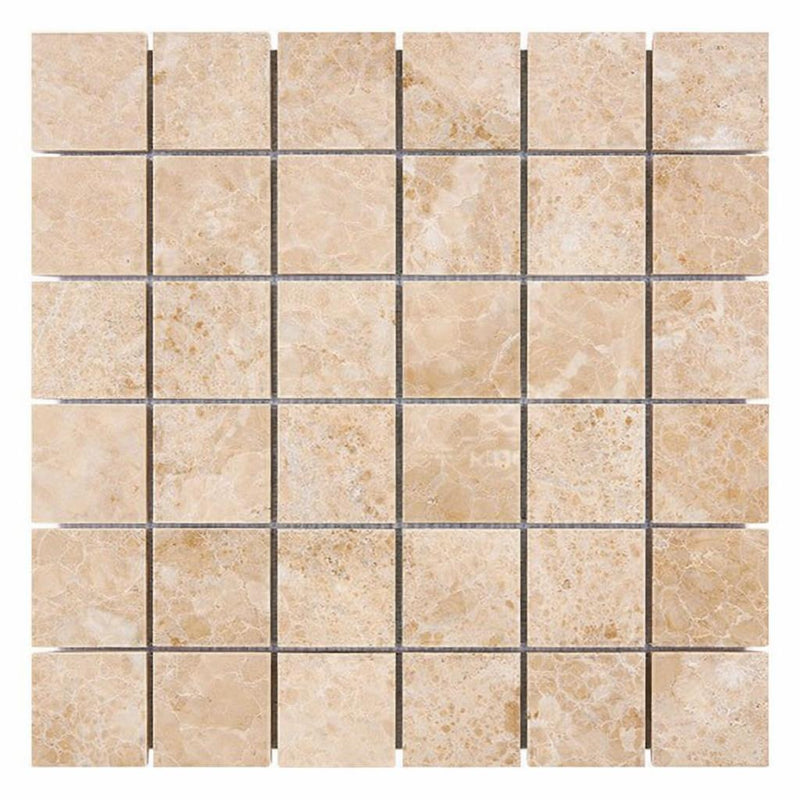 Cappuccino Marble 2x2 Polished Mosaic