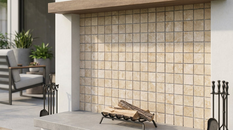 Cappuccino Marble 2x2 Polished Mosaic
