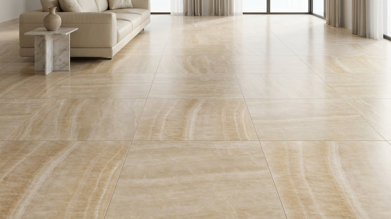 Honey (Giallo Crystal) Onyx 12x12 Polished Tile