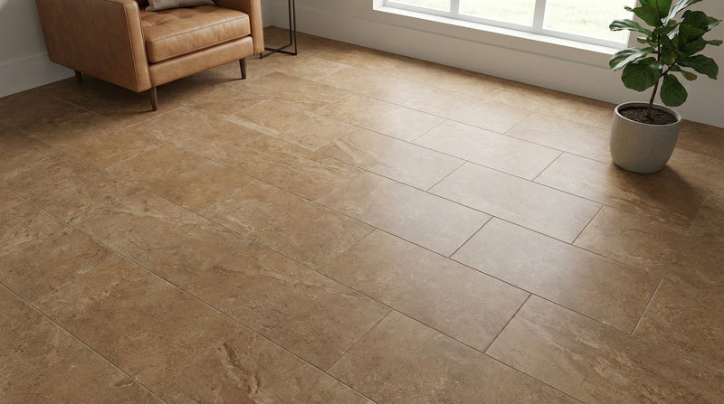 Noce (Antalya) Travertine 12x24 Filled & Honed Travertine Tile
