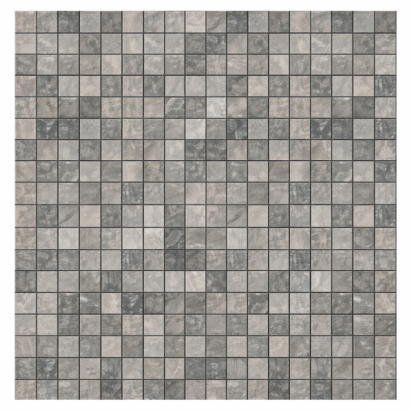 Tundra Gray Marble 5/8x5/8 Tumbled Mosaic