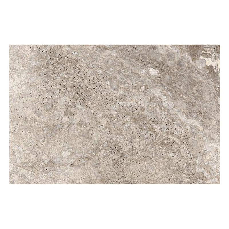 Silver (Pewter Blend) Travertine 16x24 Tumbled Travertine Tile