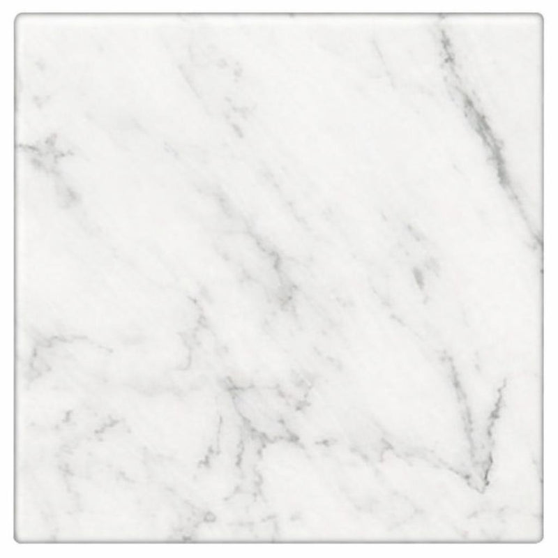 Oriental White (Asian Statuary) Oriental White Marble 4x4 Tumbled Tile