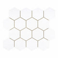 Thassos White (Greek) Marble 3x3 Honed Hexagon Mosaic