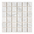Oriental White (Asian Statuary) Marble 2x2 Honed Mosaic