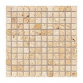 Valencia Travertine 1x1 Tumbled Travertine Mosaic