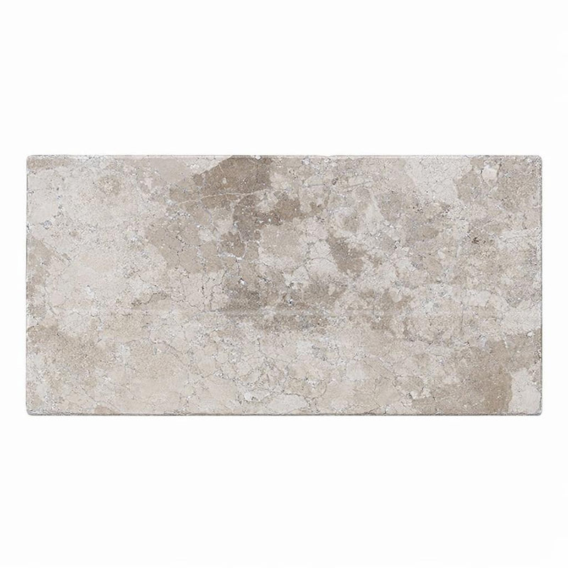 Atlantic Gray Marble 3x6 Tumbled Tile