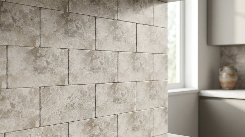 Atlantic Gray Marble 3x6 Tumbled Tile