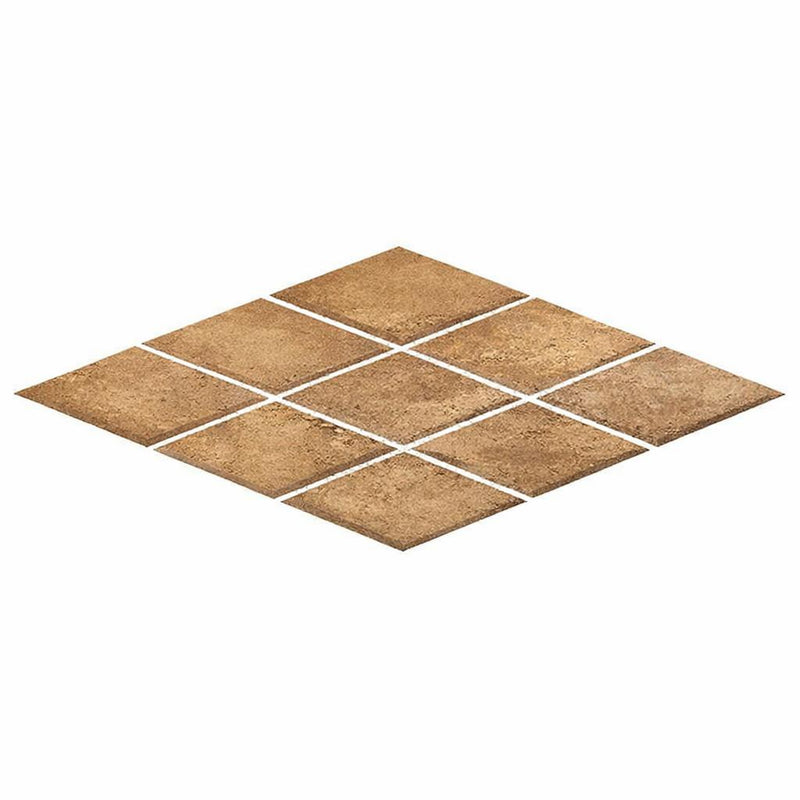 Noce (Antalya) Travertine 3x6 Honed Travertine Deep-Beveled Diamond Mosaic