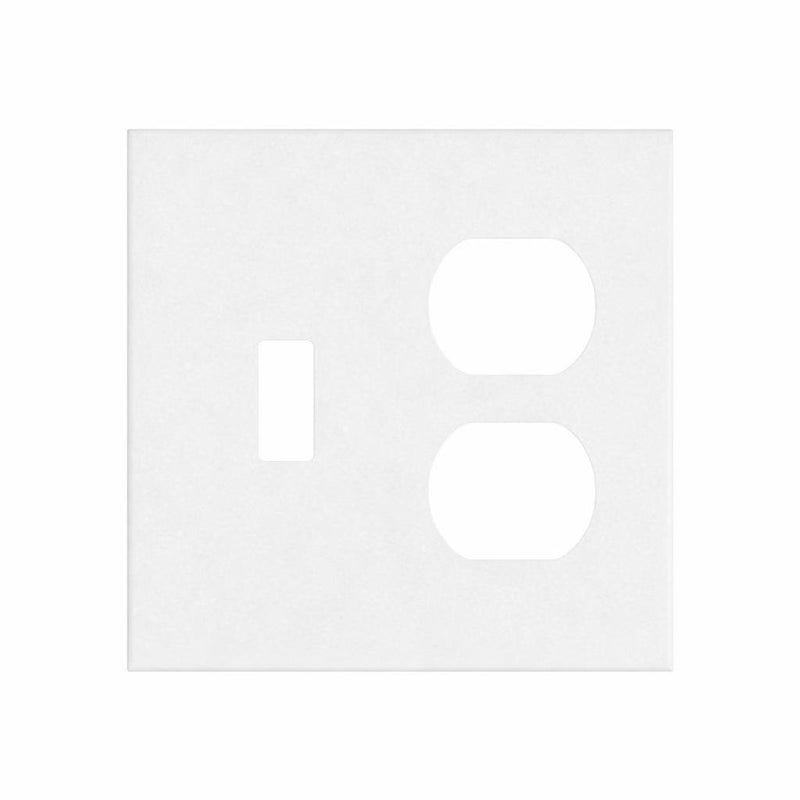 Thassos White Switch Plate Covers 4-1/2x4 1/2 Honed Plate Cover TOGGLE - DUPLEX