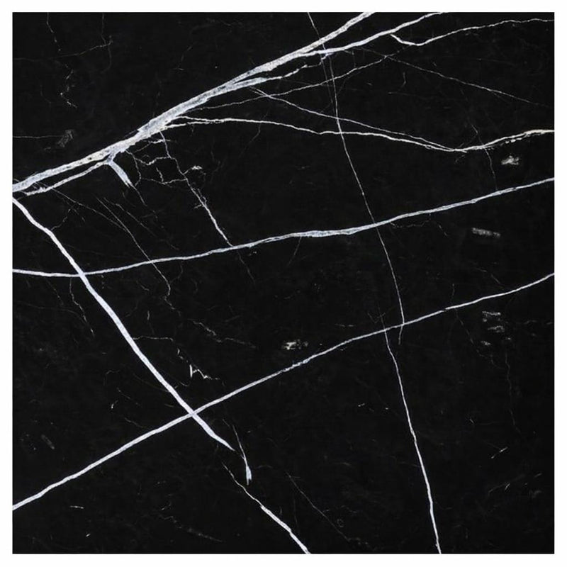 Nero Marquina (Black) Nero Marquina Marble 18x18 Polished / Honed Tile