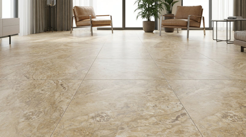 Philadelphia Travertine 24x24 Filled & Honed Travertine Tile