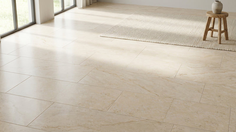 Crema Marfil (Spanish) Crema Marfil Marble 4x12 Cream Polished / Honed Tile