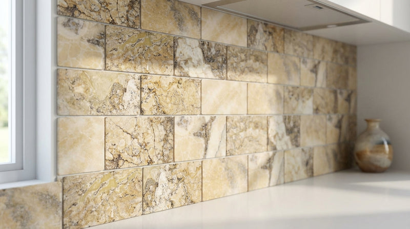Antico Onyx 3x6 Tumbled Travertine Tile
