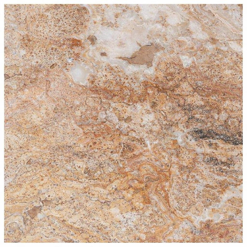 Scabos Travertine 12x12 Filled & Honed Travertine Tile