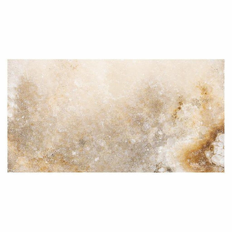 Antico Onyx 12x24 Filled & Polished Travertine Tile