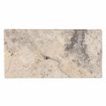 Silver (Pewter Blend) Travertine 3x6 Tumbled Travertine Tile