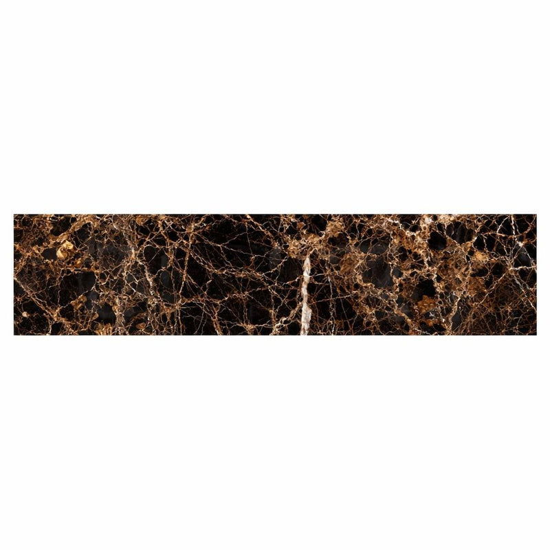 Emperador Dark (Spanish) Emperador Dark Marble 4x12 Polished Tile