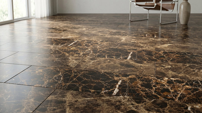 Emperador Dark (Spanish) Emperador Dark Marble 4x12 Polished Tile