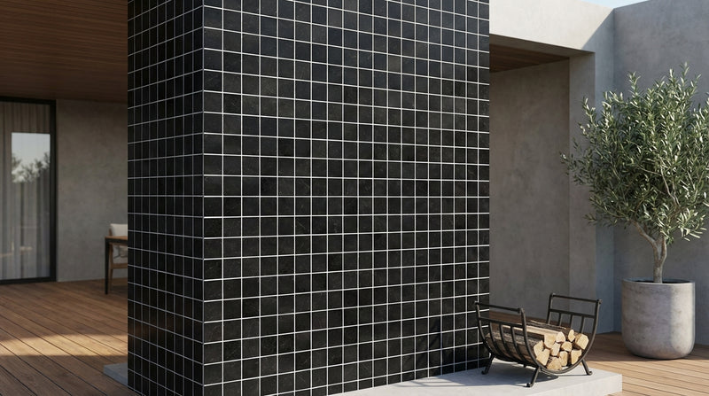 Absolute Black Granite 1x1 Polished Mosaic