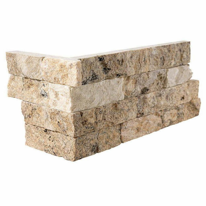 Antico Onyx Split-faced Travertine Ledger Panel
