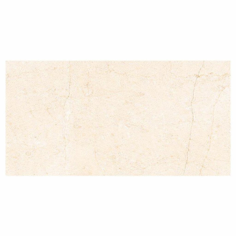 Crema Marfil (Spanish) Crema Marfil Marble 6x12 Cream Polished / Honed Tile