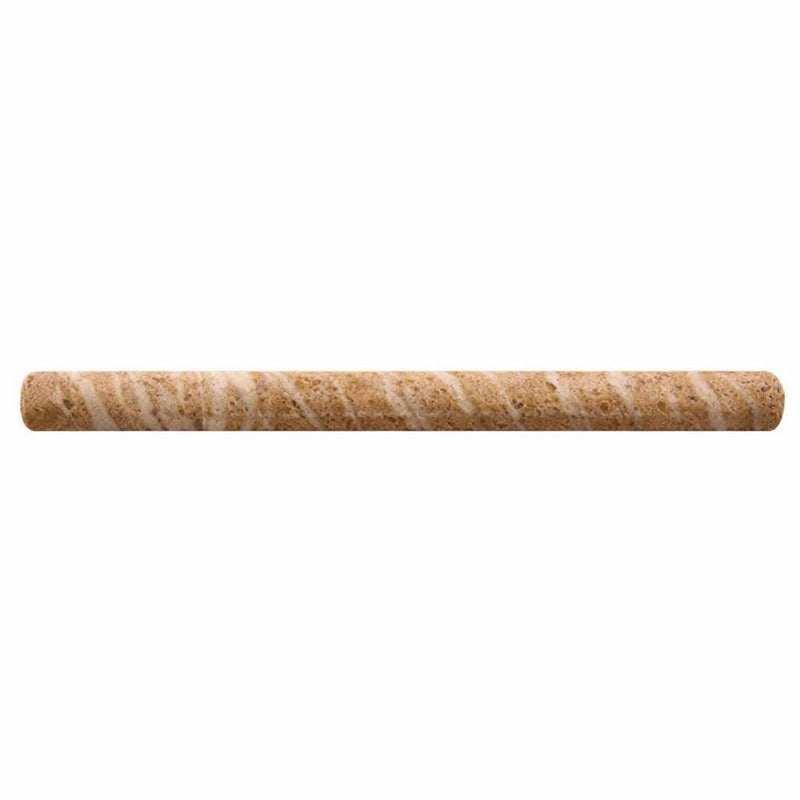 Noce (Antalya) Travertine 1x12 Honed Travertine Tile Rope Liner (Regular)