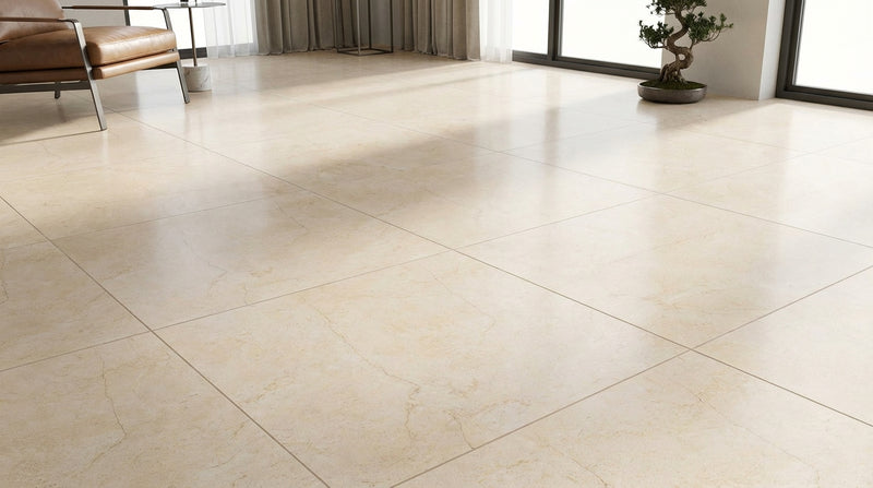 Crema Marfil (Spanish) Crema Marfil Marble 24x24 Cream Polished / Honed Tile