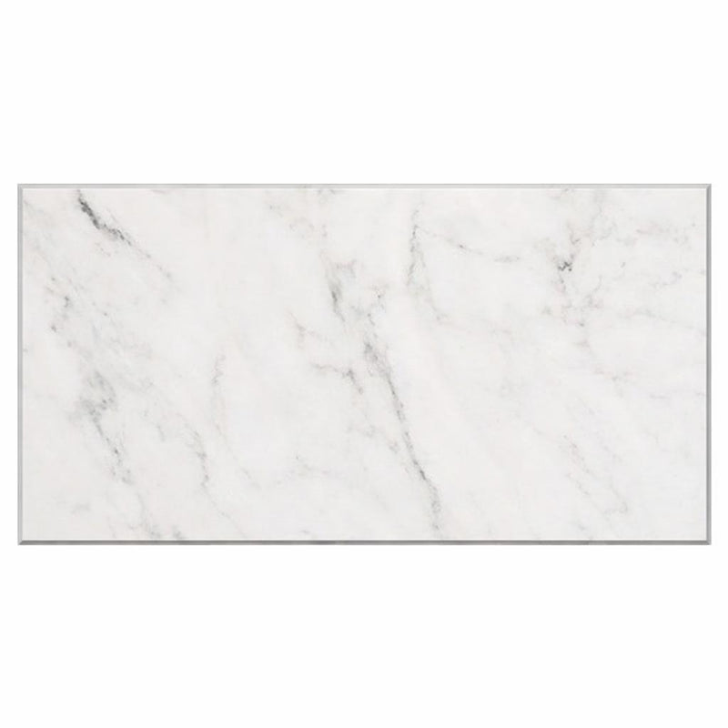 Oriental White (Asian Statuary) Oriental White Marble 6x12 Polished / Honed Tile
