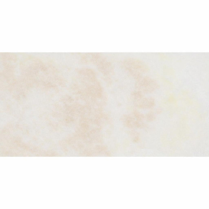 White (Bianco / Vanilla) Onyx 12x24 Polished Tile