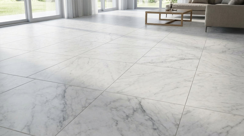 Oriental White (Asian Statuary) Oriental White Marble 18x18 Polished / Honed Tile