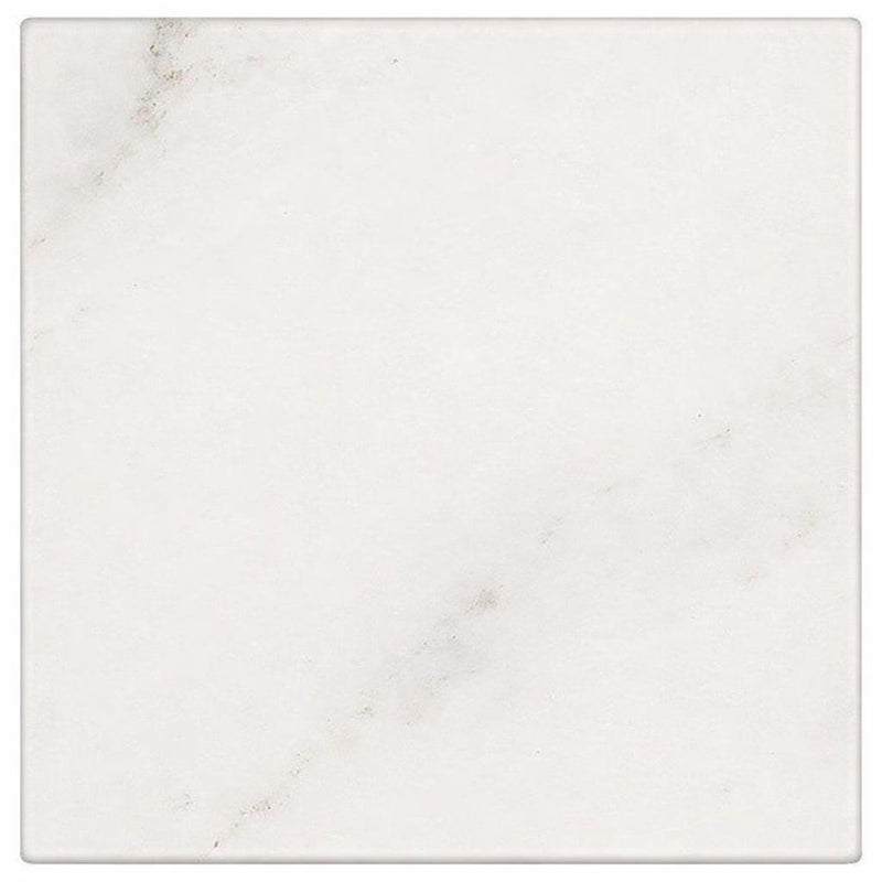 Oriental White (Asian Statuary) Oriental White Marble 6x6 Tumbled Tile
