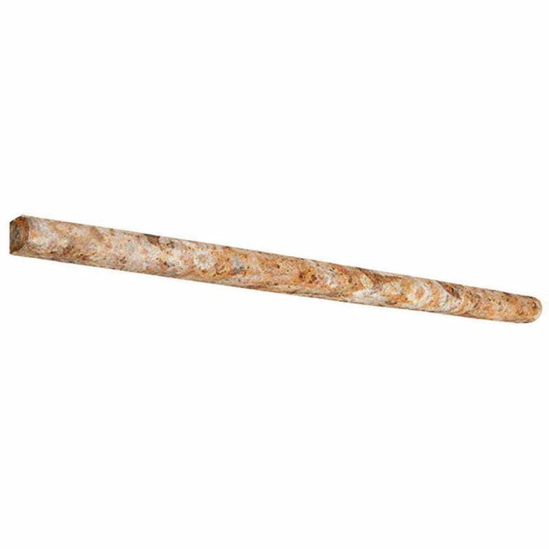 Scabos Travertine 1/2x12 Honed Travertine Tile Pencil Liner