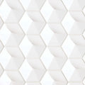 Hedron 3D Wall White Gloss 5x4 Ceramic Tile