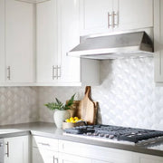 Hedron 3D Wall White Gloss 5x4 Ceramic Tile