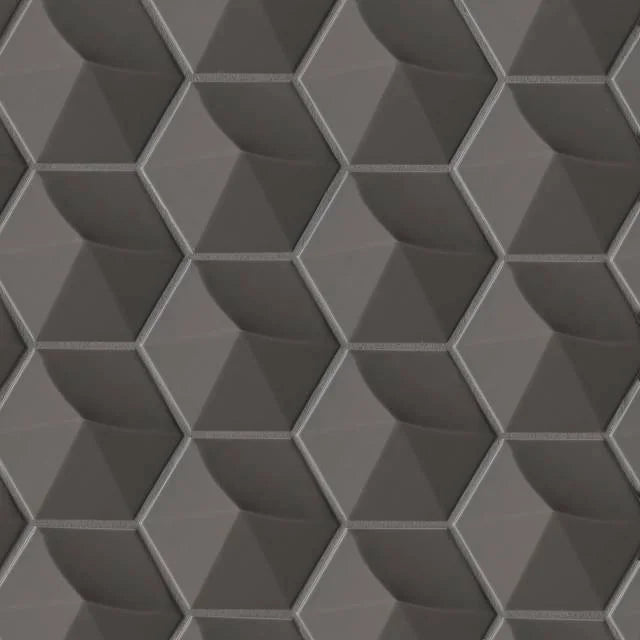 Hedron Storm 4x5 3D Gloss Ceramic Wall Tile