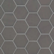 Hedron Storm 5x4 Flat Hex Gloss Ceramic Wall Tile