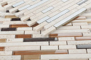 Linear Helios Stack 1x3 Glass Mosaic